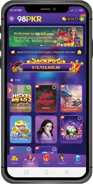 98pkr game home screen